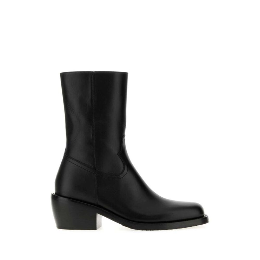 Dries Van Noten Men Black Leather Boots